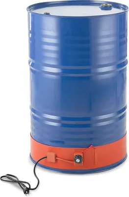 Zdjęcie produktu dla Metalowa grzałka do beczek VEVOR, 1200 W, szerokość 5 cali, taśma grzewcza do beczek o pojemności 55 galonów, regulowany termostat w zakresie 86-302 ℉, wysokowydajna silikonowa grzałka do beczek na smar