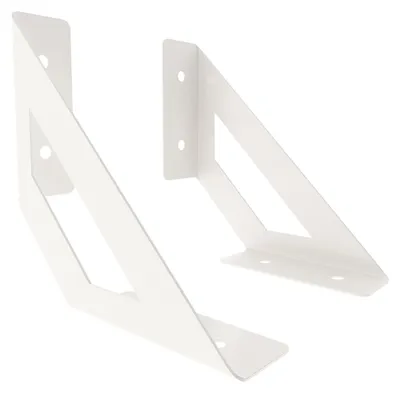 Produktbild von 2x sossai Design Regalträger Truss in Weiß 120x120mm Regalwinkel Bücherregal Konsole Regal Halter