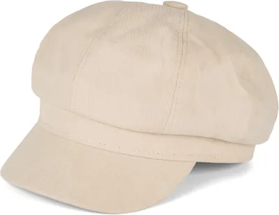Produktbild von styleBREAKER Damen Ballonmütze aus weichem Stoff, Schirmmütze Vintage Style, Bakerboy Schiebermütze, Newsboy Cap 04023086