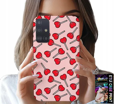 Zdjęcie produktu dla Etui Do Samsung Galaxy M31S - Kobiece, Modne Wzory Lizaki W Serca Case