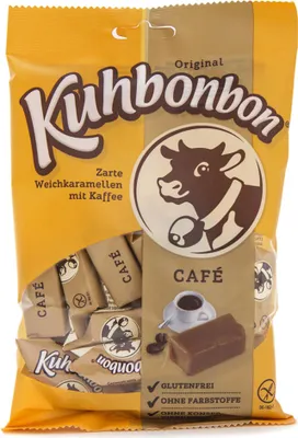 Produktbild von Kuhbonbons Cafe zarte Weichkaramellen mit Kaffee extra weich 165g