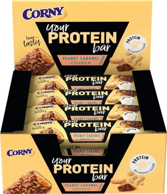 Produktbild von Müsliriegel YOUR PROTEIN BAR Peanut Caramel Crunch von Corny, 12x45g