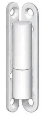 Image de Paumelle pour menuiserie PVC blanc hauteur 83mm pièce - MONIN - 654200