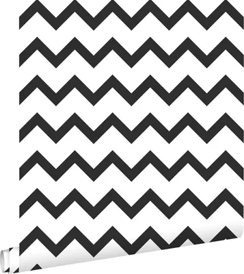 Zdjęcie produktu dla ESTAhome Tapeta motyw zygzakowaty czarno-białym 53 cm x 10.05 m