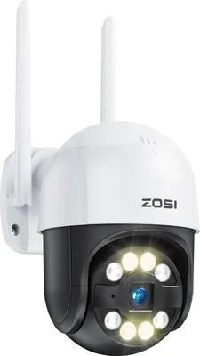 Produktbild von ZOSI 4MP WLAN Überwachungskamera Aussen, 360° Schwenkbar IP Dome Kamera, Plug-in Strom, KI Erkennung, 2-Wege-Audio, Farbnachtsicht, C289