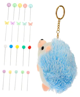 Produktbild von Nähnadelhalter mit flachen Stecknadeln und Nadelkissen für Näh- und Quiltprojekte