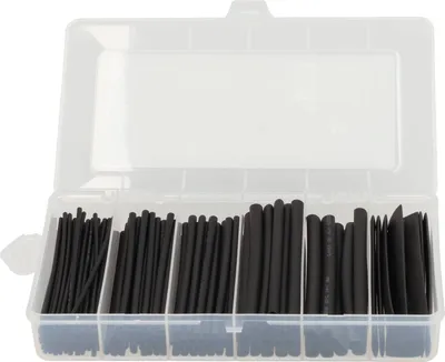 Produktbild von Haupa Schrumpfschlauch-Set Schwarz 160-teilig - Maxami