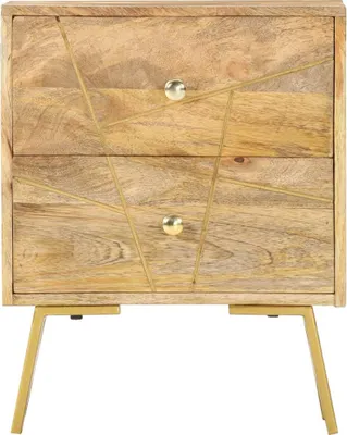 Produktbild von vidaXL Nachttisch 40 x 30 x 50 cm Mangoholz Massiv