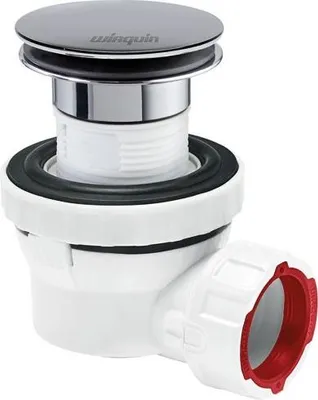 Image de Bonde + Siphon Lavabo D32 Quick Clac Corps Blanc - Wirquin