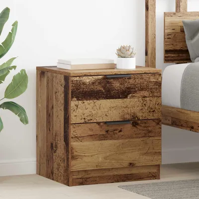 Productafbeelding van vidaXL Nachtkastje, 2 stuks, gerecycled hout, 45 x 39 x 50 cm, houtvezel