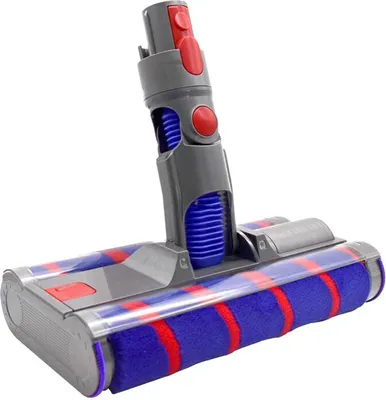 Produktbild von Trade-Shop Elektro Wischaufsatz / Bodenbürste / Reinigungsbürste / Bodendüse mit Doppel-Softrollen Softwalzen kompatibel mit Dyson V7, V8, V10, V11, V15 Staubsauger