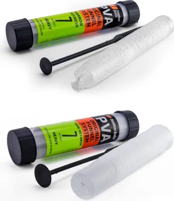 Produktbild von Tandem Baits 2er-Set PVA-Tunnel für Wasserauflösbare PVA-Beutel PVA-Netze, Karpfen Angeln ohne Mühe, Karpfenzubehör Profis & Hobby-Angler Stark Schmal 2 x 7 m