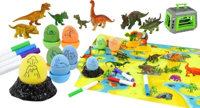 Immagine prodotto di Kit per dipingere le uova con i dinosauri creativi fai da te Trasportatore di uova