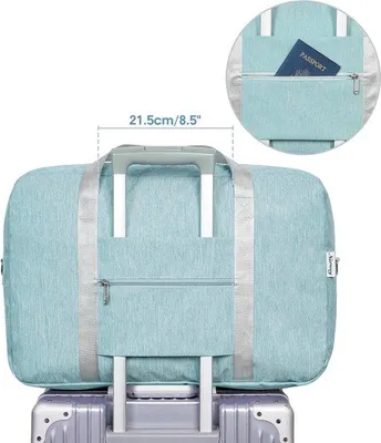 Produktbild von Famanu Reisetasche 45 x 36 x 20 cm - faltbar, mintgrün, 40L