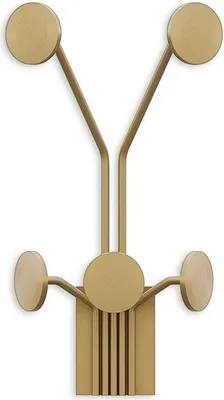 Immagine prodotto di Calicosy - Appendiabiti da parete con 5 ganci in metallo dorato H40 cm - GIRAFFE