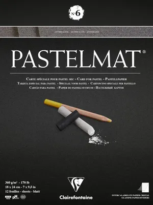 Produktbild von Clairefontaine 3329680960037, Kunstpapier, 360 g/m², 12 Blätter