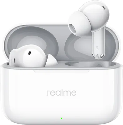 Productafbeelding van realme T200 Draadloze Bluetooth-koptelefoon, ANC (actieve ruisonderdrukking), 50 uur batterijduur, USB-C snelladen, dynamische bas, 3D-omklank, 50 ms latentie, IP55-bescherming, polaire wit kleur