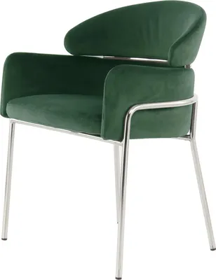Produktbild von Stuhl Corey 100 Grün / Silber