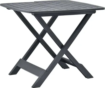 Obrázek produktu pro Skládací zahradní stůl antracitový 79 x 72 x 70 cm plast