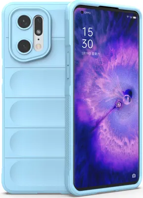 Produktbild von OPPO Find X5 Pro Hülle, Weich TPU Silikon Stossfest Anti-rutsch Schutzhülle für OPPO Find X5 Pro Blau