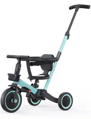 Produktbild von 5-in-1 Kinder-Dreirad mit Schiebestange und Sicherheitsbügel