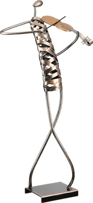 Immagine prodotto di Gilde Figur, Musiker, "Band", Metall, bronzefarben, VE 2, L. 12 cm, B. 20 cm, H. 46 cm 51876 4063387518762