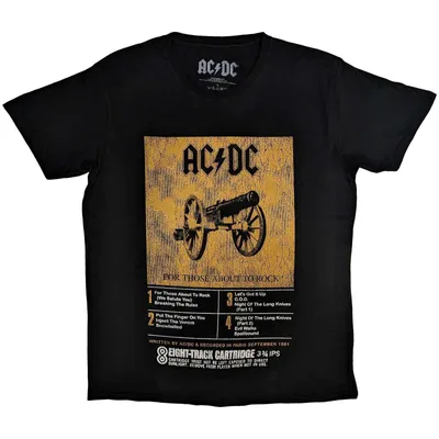 Zdjęcie produktu dla AC/DC 8 Track Black L Koszulka
