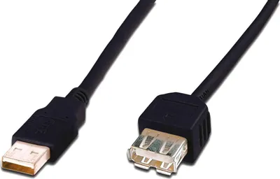 Immagine prodotto di Digitus DK-300202-030-S cavo USB USB 2.0 3 m USB A Nero