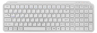 Produktbild von Mars Gaming MK-SILENKEYS, US-Englisch, Kabellose Kompakte Full-Format-Tastatur,
