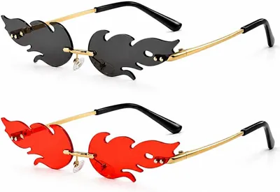 Produktbild von Sonnenbrille 2 Stück, für Festival, verspiegelt