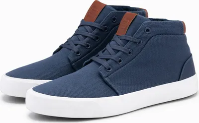 Productafbeelding van Ombre hoge sneakers van katoen, donkerblauw, maat 41