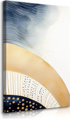 Produktbild von Muralo Leinwandbild Canvas für Schlafzimmer ABSTRAKTE MUSTER Ornamente Boho Stil Br. 60cm x Hö. 90cm