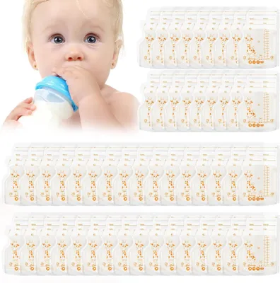 Imagen del producto de Bolsas para almacenar leche materna, 50 unidades, 250 ml, sin BPA, aptas para refrigerador y congelador