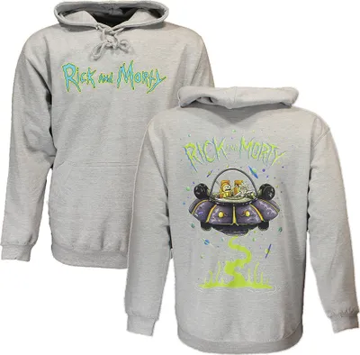 Produktbild von Rick and Morty Sweater Spacecruiser Pullover Hoodie Grau – Offizielles Merchandise -  M