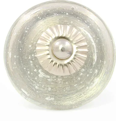Produktbild von Großer flacher Glasknauf transparent