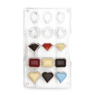 Produktbild von Professionelle Schokoladenform DIAMOND DECORATIONS