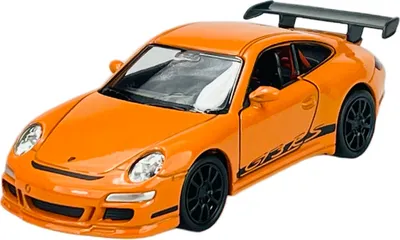 Image de Welly Porsche 911 (997) GT3 RS Orange 1:34-1:39 Die Cast Metall Modell Nouveau dans la boîte 42397