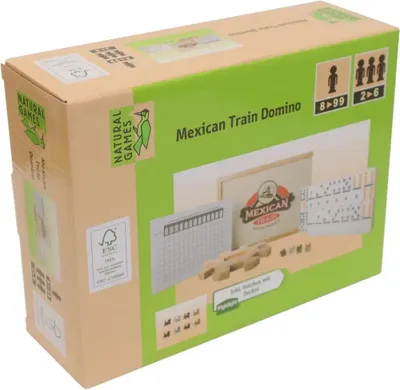 Produktbild von Natural Games Mexican Train Domino, 66 Teile