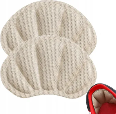 Produktbild von Schaumstoff-Ferseneinlagen - für zu große Schuhe - zum Einkleben - Schutzpolster - Gegen Scheuern - Beige