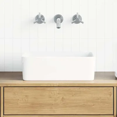Immagine prodotto di vidaXL Lavabo 40 x 30 x 13 cm in Vetroceramica bianca