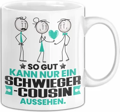 Produktbild von Schwiegercousin Geschenk Tasse So Gut Kann Nur Ein Schwiegercousin Aussehen Geschenkidee Kaffee-Becher (Weiß)