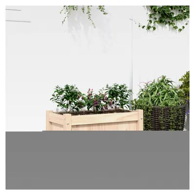 Produktbild von Pflanzkübel aus Kiefernholz 60x31x31 cm für Garten, Terrasse und Balkon