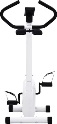 Productafbeelding van vidaXL Hometrainer met riemaandrijving, wit