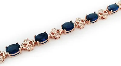 Image de Bracelet avec cristaux Reyna bleu