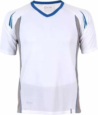 Produktbild von CONA SPORTS CS06 | Club Tech Sport T-Shirt + - - Farbe: White/Royal Blue - Größe: XL