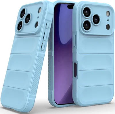 Image de Coque pour iPhone 17 Pro Max Coque protectrice antichoc en silicone TPU souple Bleu