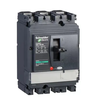 Produktbild von Schneider Electric NSX100NA 3P 100A Mit Blindauslöser LV429629