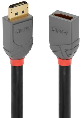 Obrázek produktu pro Lindy 36496, 1 m, DisplayPort, DisplayPort, Samec, Samice, 7680 x 4320 px