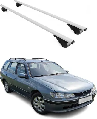 Zdjęcie produktu dla Bagażnik dachowy poprzeczny do Peugeot 406 1999-2005 Srebrny