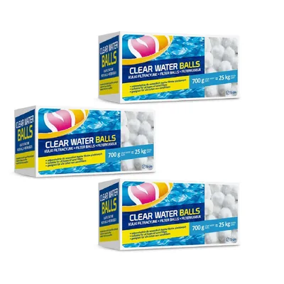 Produktbild von Gamix Waschbar Filterbälle für Pool | Filterballs für sandfilteranlagen | Kompatibel mit Allen handelsüblichen Sandfilteranlagen | 2100g ersetzt 75 kg Filtersand